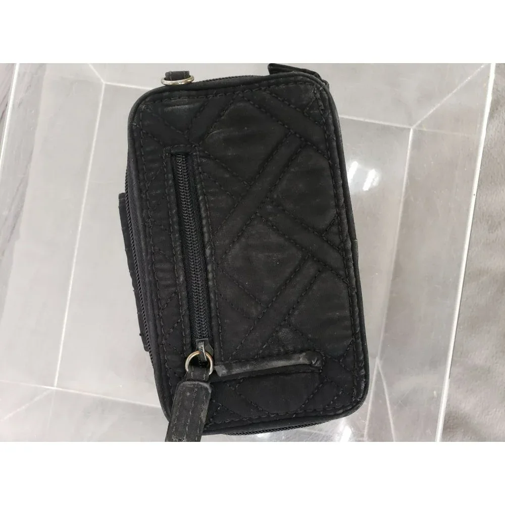 Vera Bradley Wallet Style Black Purse No‎ Straps Card Holder - Picture 8 of 10